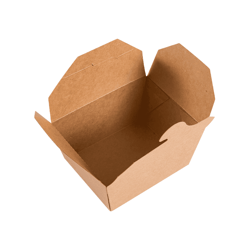 Disposable Food Grade Kraft Paper Burger Fast Food Packaging Boxes