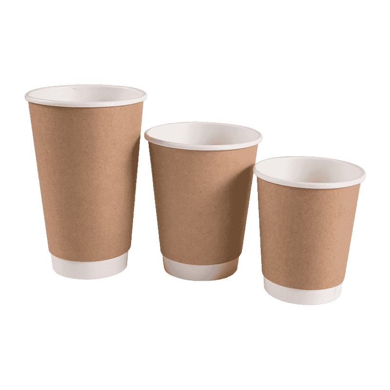 Kraft Double Wall Take Out Coffee Cup