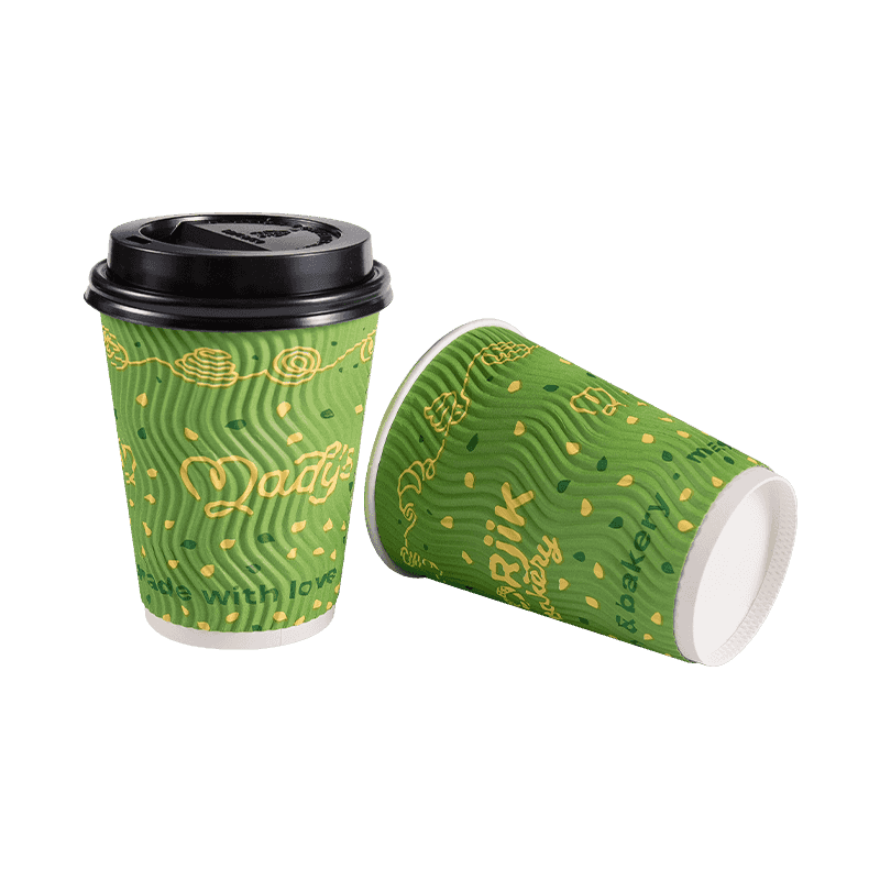 Environmental Friendly Double Layer Ripple Coffee Cup