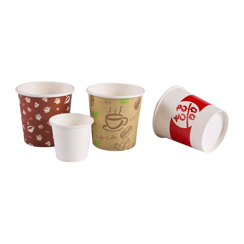 Disposable Corrugated Takeaway Single Wall Paper Cup Food Container