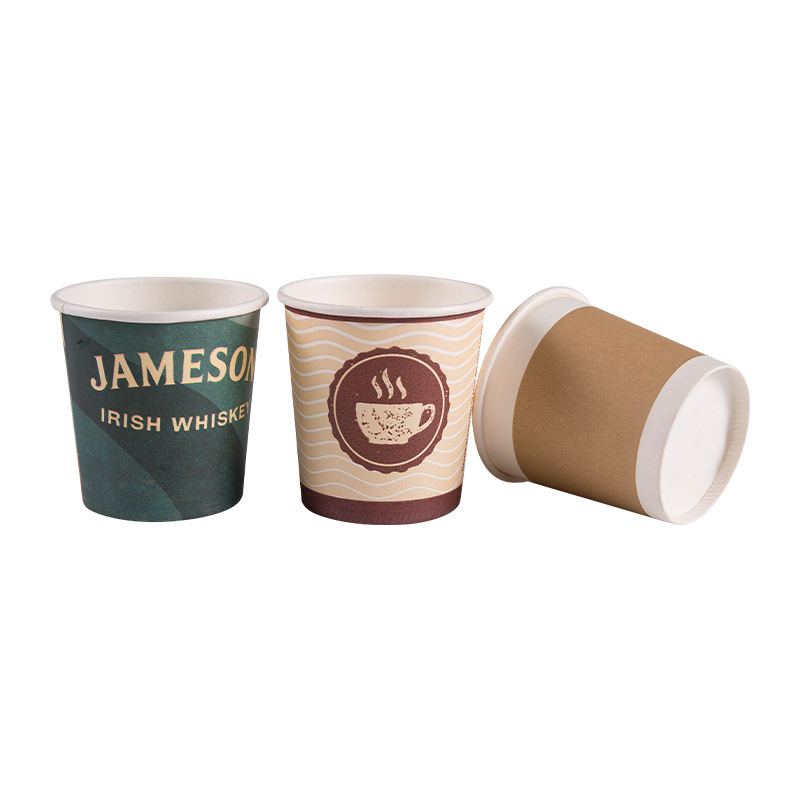 Disposable Stackable Printed Coffee Paper Cup