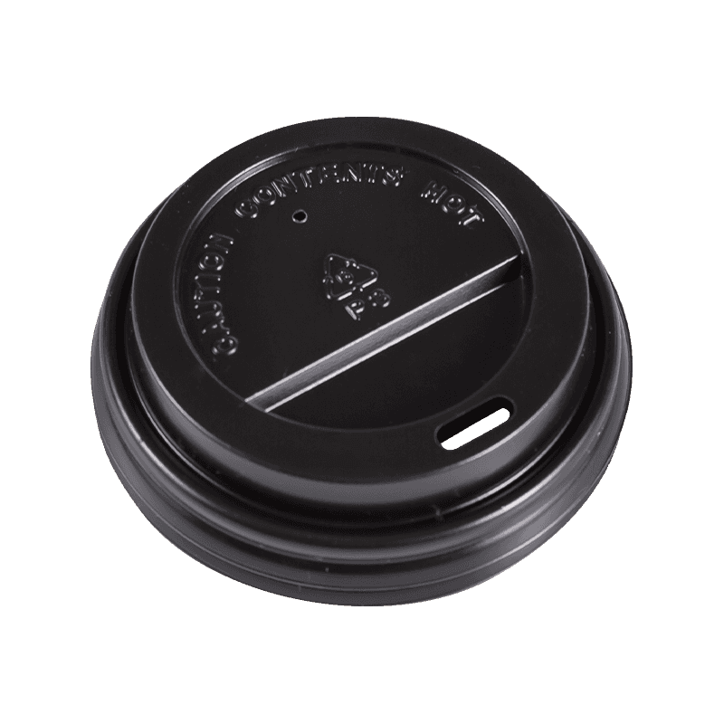 Black Take-Away Coffee Cup Cover Food Grade PS Cup Cover