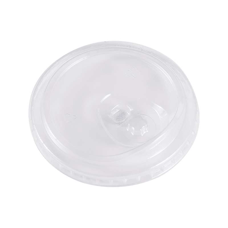 Disposable Transparent Plastic PET Cup Cover without Straw