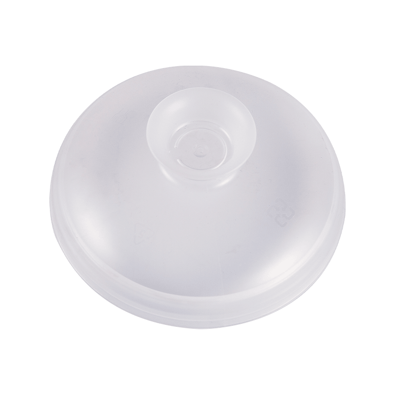 Disposable Takeaway Cold Drink Plastic PP Dome Cover with O-Hole