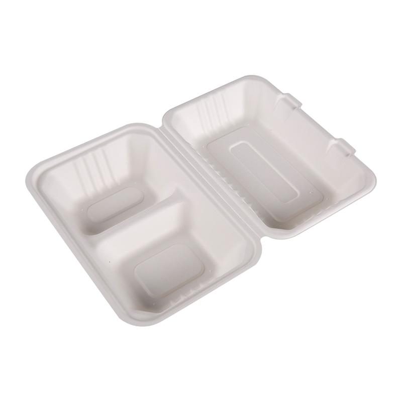 Portable Flip Cover Hinged Disposable Takeout Lunch Boxes