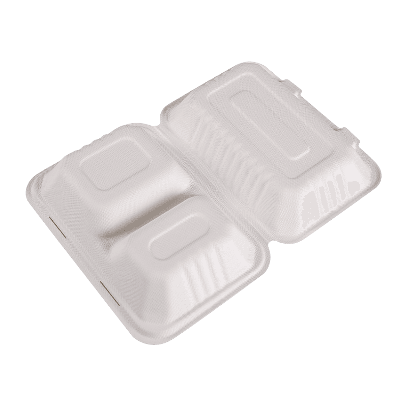 Portable Flip Cover Hinged Disposable Takeout Lunch Boxes