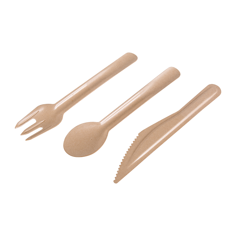 Cake Salad Environmentally Friendly Biodegradable Disposable Knife, Fork and Spoon Set